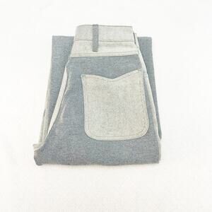 Imperfects Two Toned Light Wash Denim Jeans Wide Leg Style Size 24